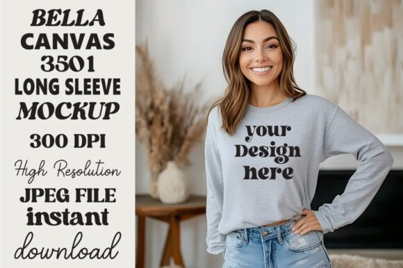 Bella Canvas 3501 Mockup 22: Graphics for Product Mockups