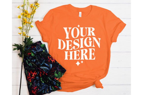 Bella Canvas Burnt Orange Mockup: Graphics & Product Mockups
