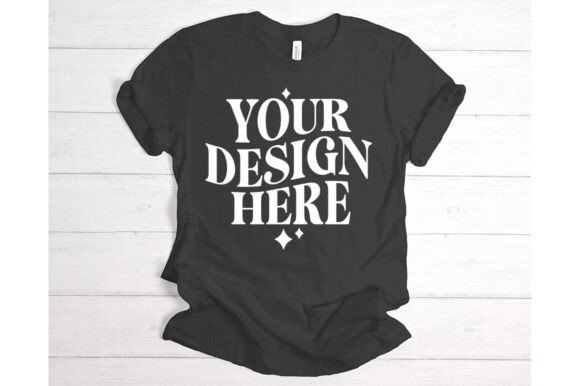 Bella Canvas Dark Grey Heather Mockup: Graphics & Product Mockups