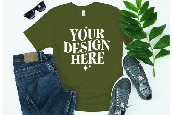 Bella Canvas Flat Lay Mockup: Essential Graphics for Product Mockups