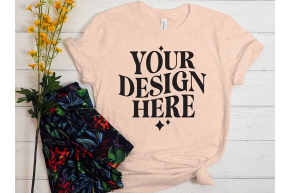 Bella Canvas Peach Mockup: Graphics & Product Mockups