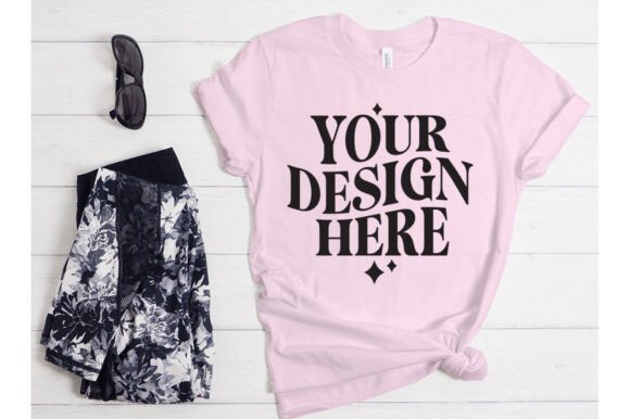 Bella Canvas Pink Mockup: Graphics for Product Mockups