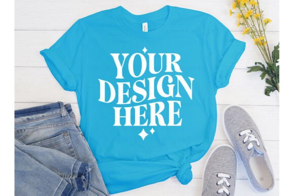 Bella Canvas Turquoise Mockup: Graphics & Product Mockups