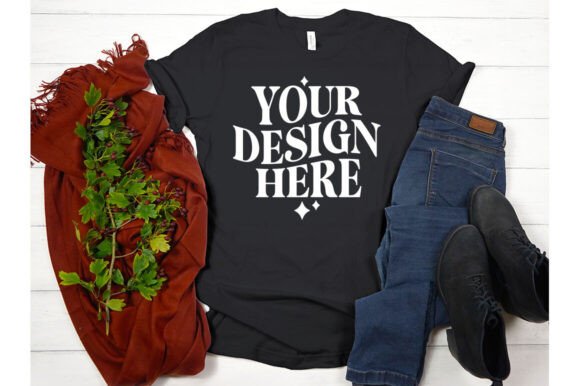 Fall Bella Canvas 3001 Dark Grey Mockup Review