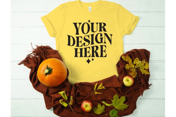 Fall Bella Canvas 3001 Mockup 24: Graphics for Product Mockups