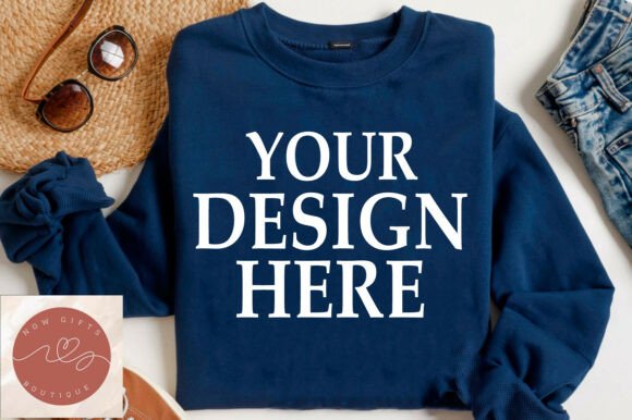 Gildan 18000 Flat Lay Mockup 7: Graphics for Product Mockups