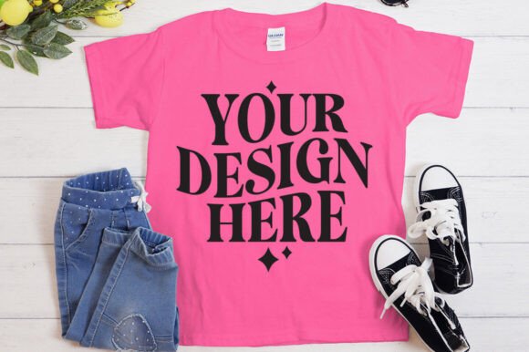 Gildan 5000 Azalea Mockup: Graphics & Product Mockups