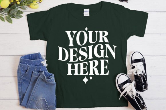 Gildan 5000 Forest Mockup: Premium Graphics & Product Mockups