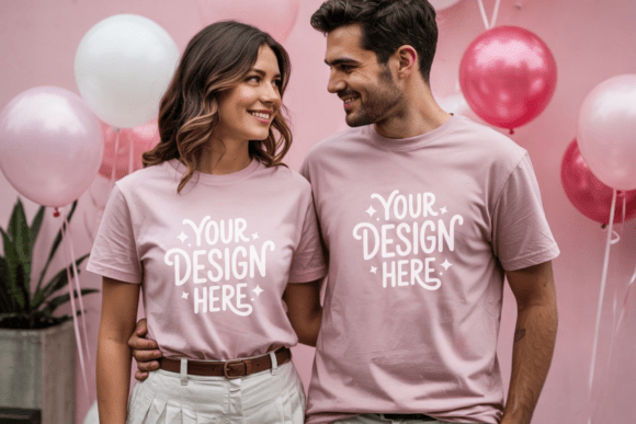 Review: BC3001 Valentine Couple Shirt Mockup for Designers