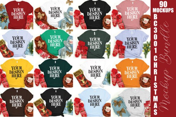 Review: Christmas Bella Canvas 3001 Mockup Bundle