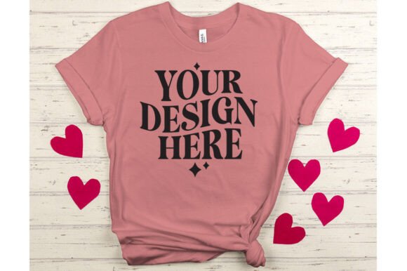 Valentine's BC3001 Mauve Mockup: Graphics & Product Mockups