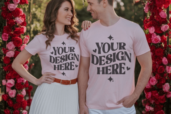 Valentine's Couple Mockup: Premium Graphics for Product Mockups