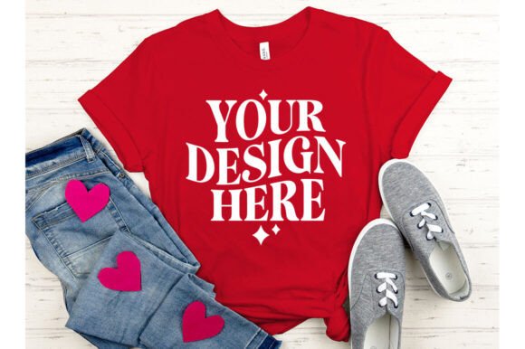 Valentine's Day BC3001 Red Mockup: Graphics Review